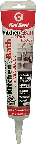 Miniatura 5 de Red Devil 075522 Sellador de bloque de manchas de cocina y baño, paquete de 1, galletas