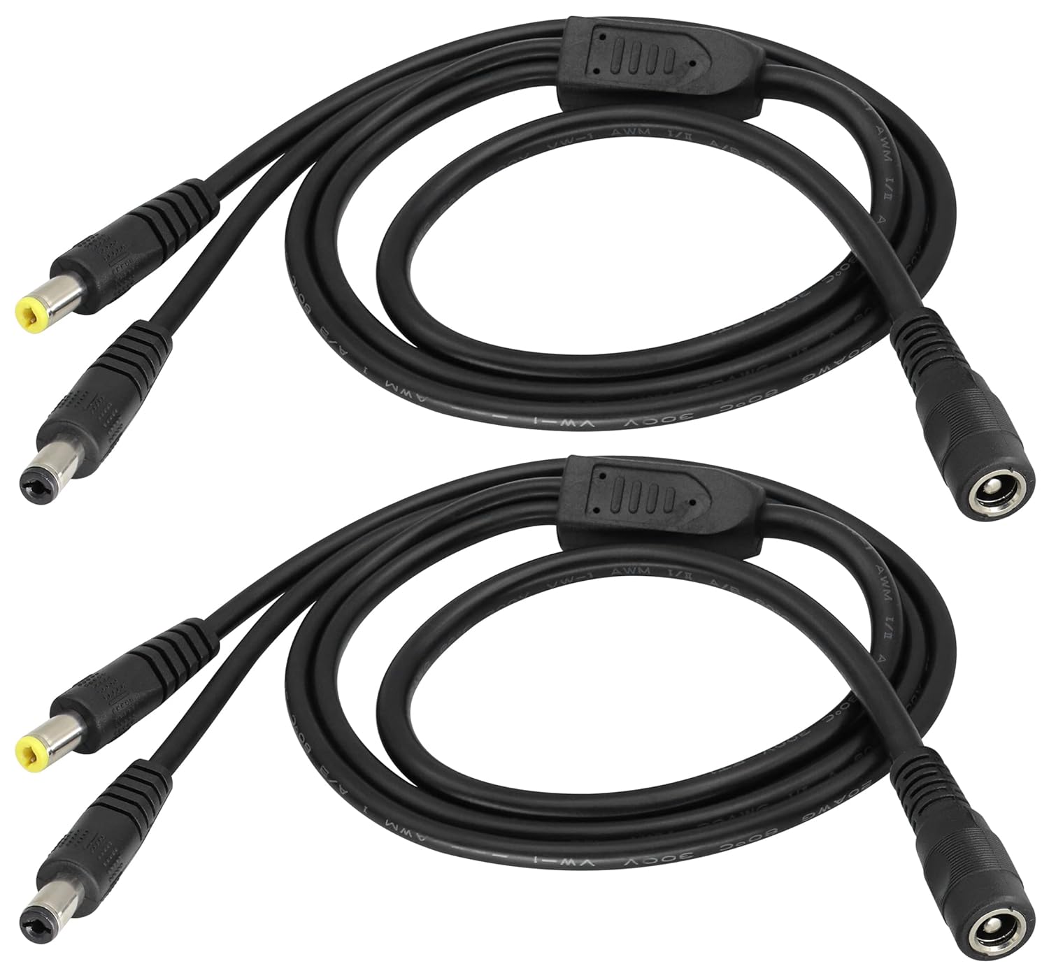 Amazon.com : HCFeng DC Power Y Splitter Cable,DC 5.5mm x 2.5mm 1 Female ...
