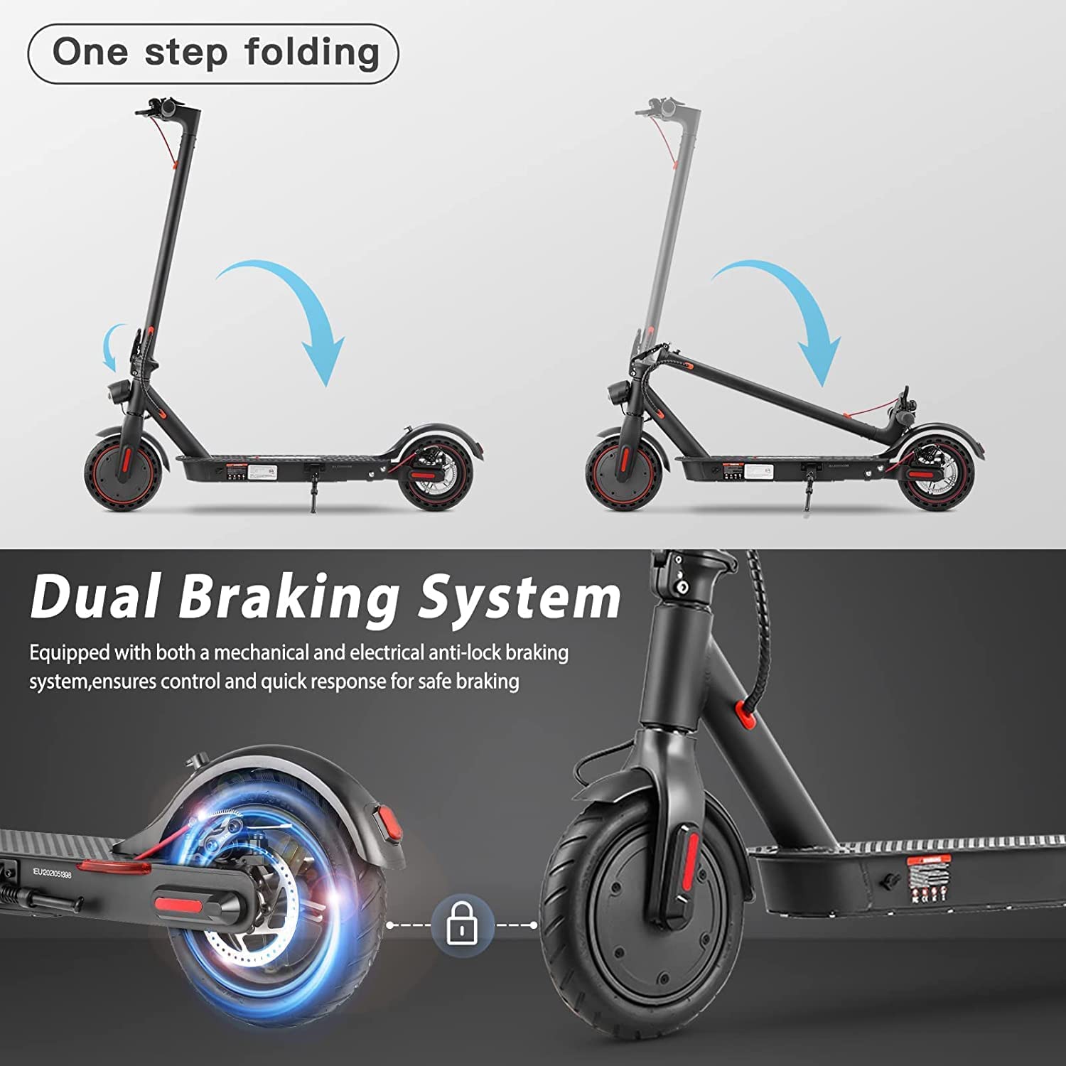 Buy Electric Scooter Adults Fast 25km/h,iScooter i9 Portable E Scooter