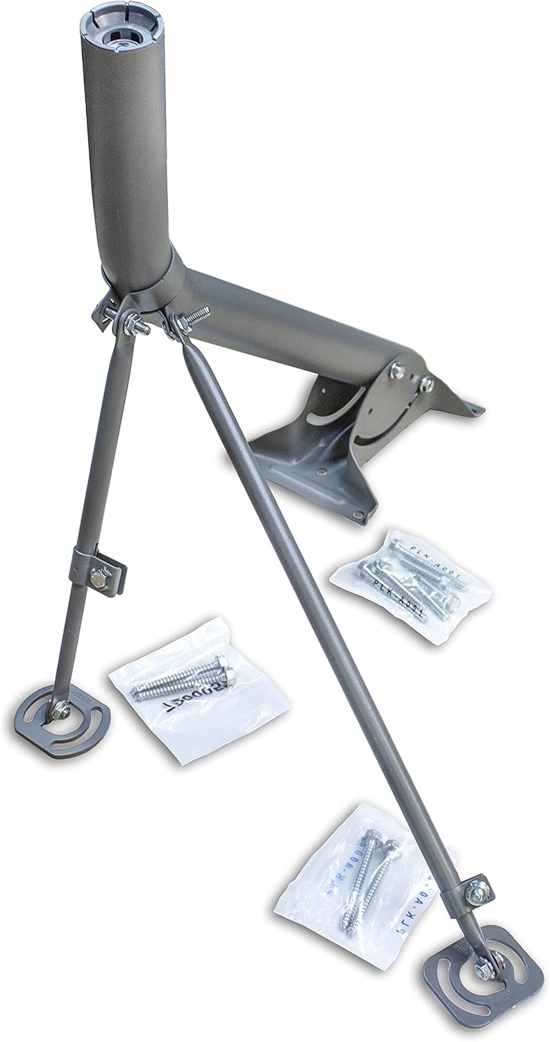 SatelliteSale Universal Antenna Mast 2″ Outdoor with Monopoles for Mounting Satellite Dish HDTV : Electronics