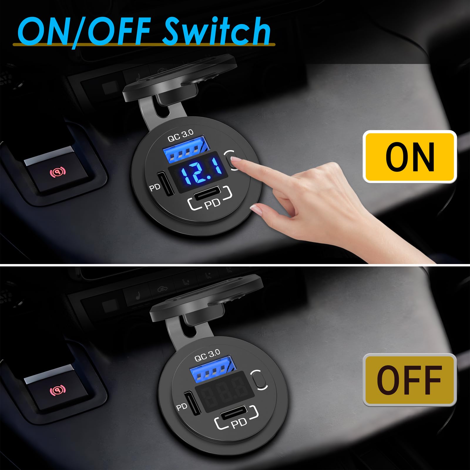Enchufe de cargador USB de 12 V