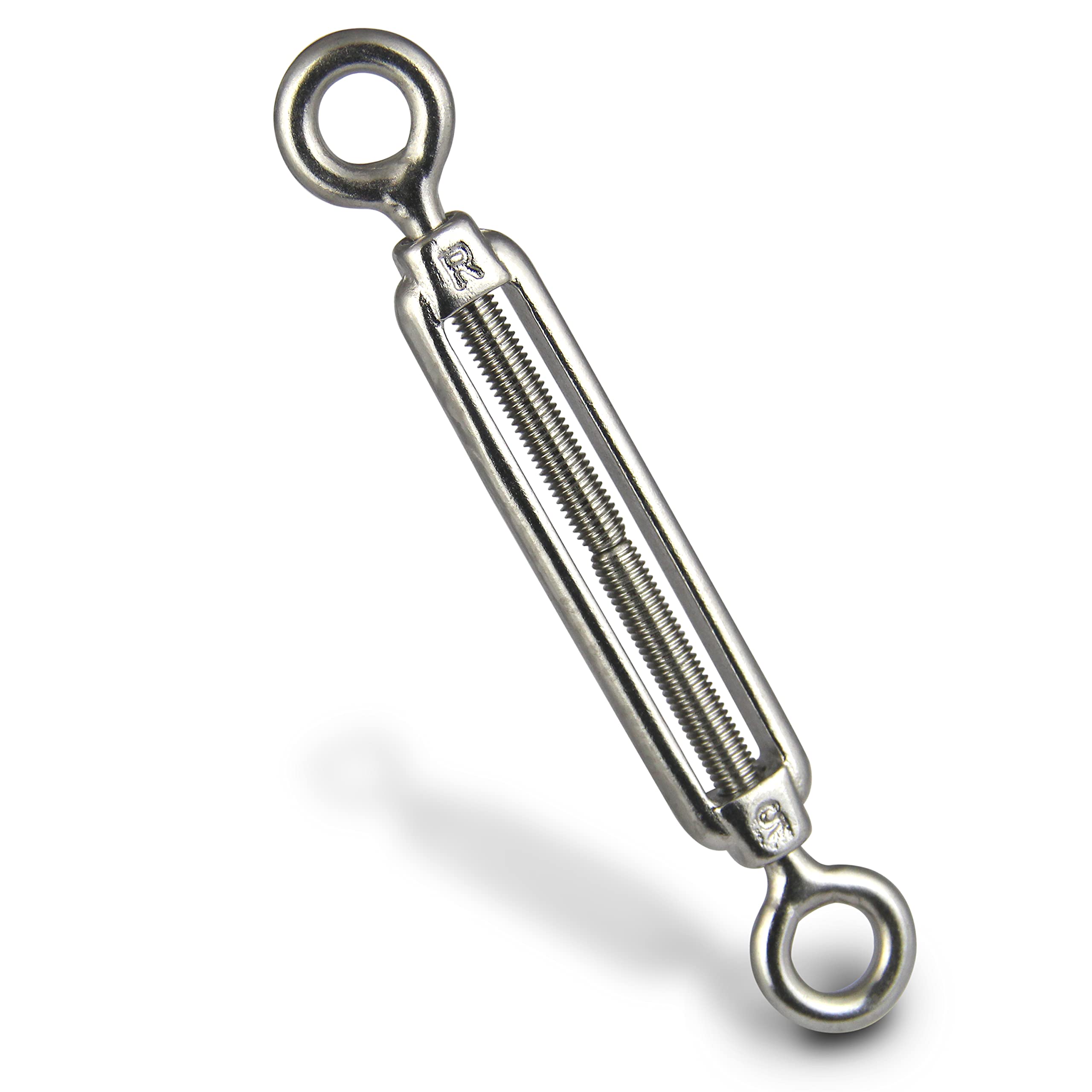 PROTECH 10 Stück Drahtspanner M12 Öse und Öse Edelstahl V4A Seilspanner Auge und Auge Spannhaken Spannschloss Spannschraube Spanner Drahtseil