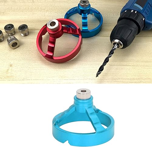 Miniatura 2 de Localizador vertical 3 en 1 de perforación, con 6 bujes de taladro, broca para carpintería, plantilla de guía de broca utilizada para perforación de