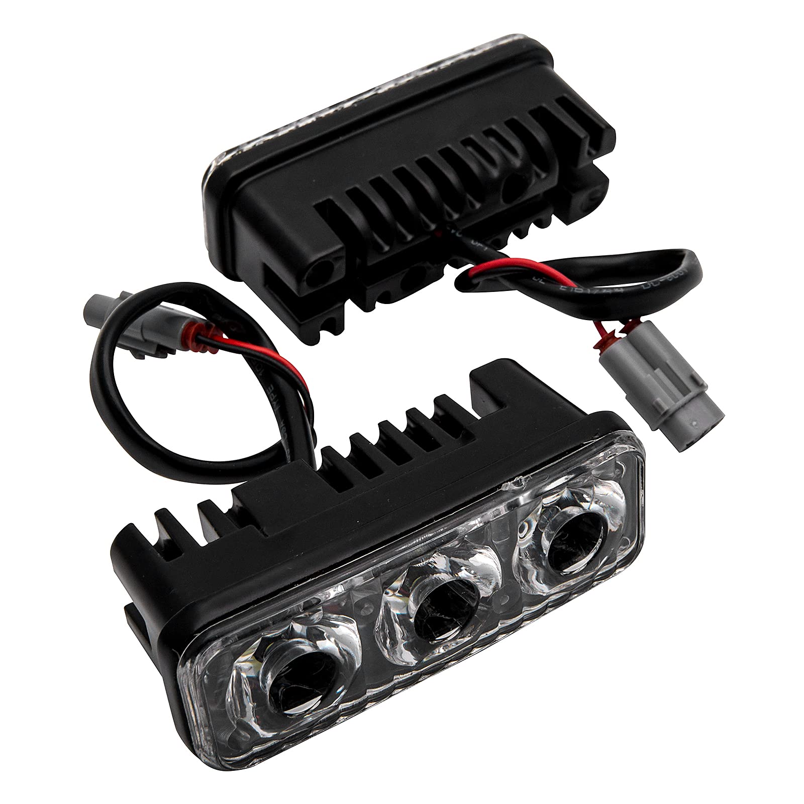 Riloer 2 szt. 12V Samochód LED Światła Do Jazdy Dziennej, Białe Oświetlenie Uniwersalne Światła Przeciwmgielne DRL, Wodoodporna, Odporna na wstrząsy Pyłoszczelna Super Jasne