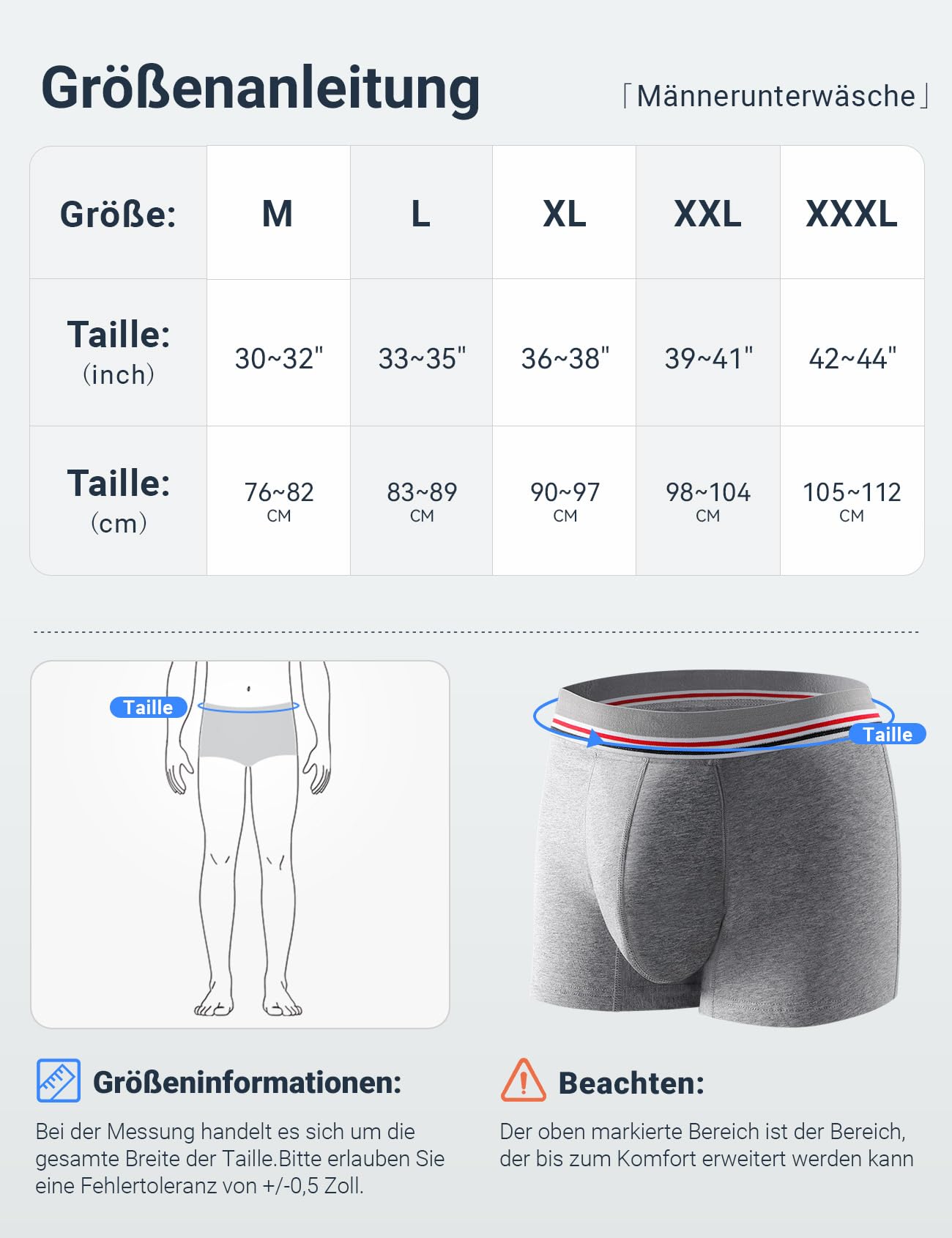 Carer 3 Stück Herren-Boxershorts für Inkontinenz, waschbar Inkontinenz Pants Männer Baumwolle mit 80 ml saugfähige Unterlage speichert Urin verhindert Blasenlecks für leichte Inkontinenz