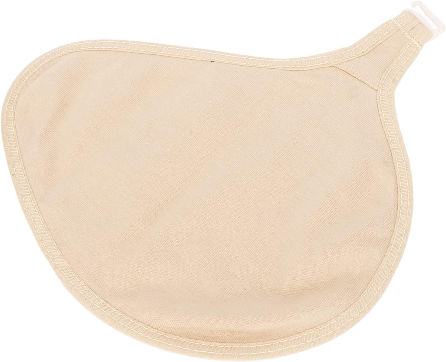 Bra Enhancer Inserts Sleeves, Forms Protector Bag, Soft Cotton Mastectomy Prosthesis Protective Cover, Silicone Protective Pocket, Concave Bra Pads, Add 1-2 Cups (Right)