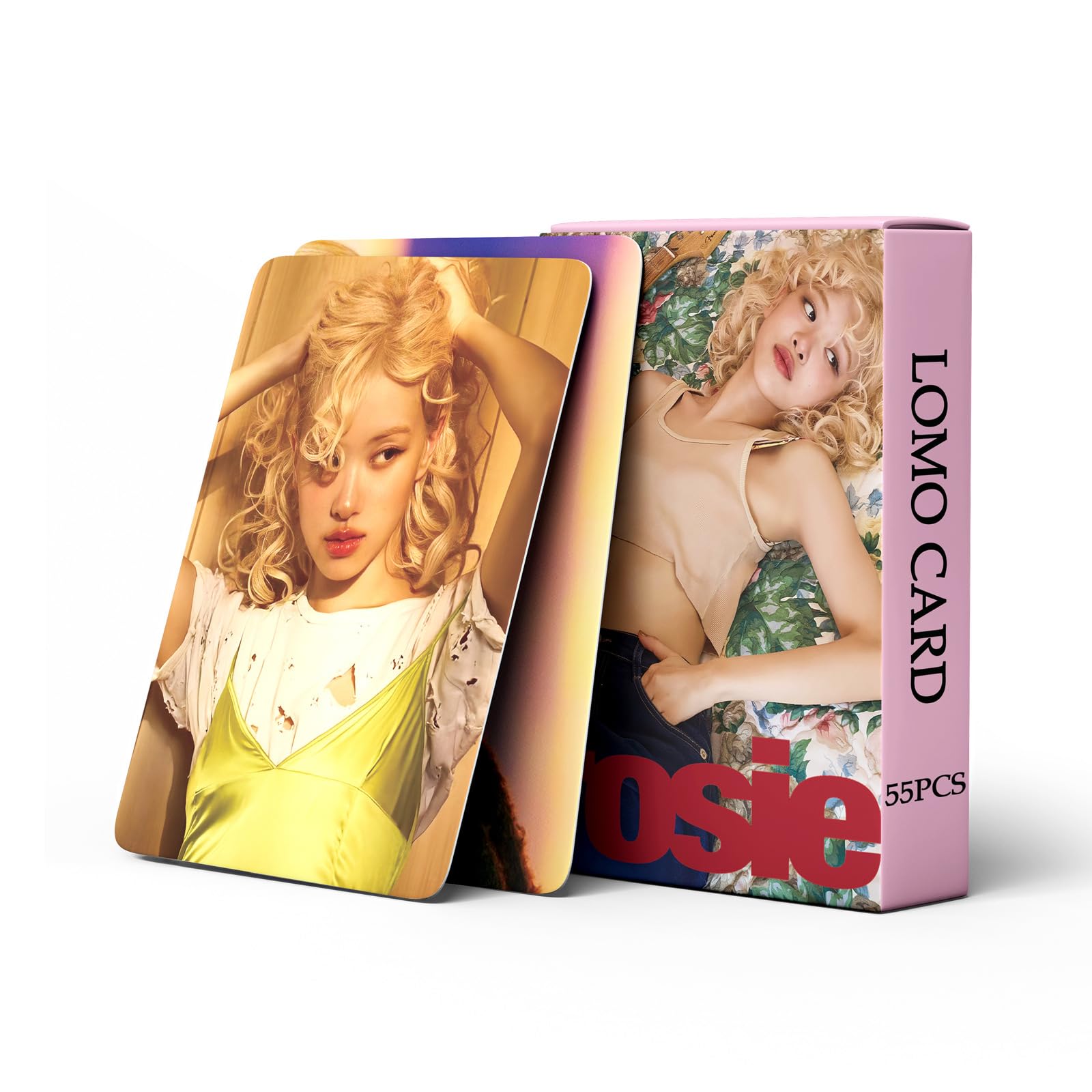 haianallo Spot 55 PCS Blackpink Rose Small Card Rosie Album Merch