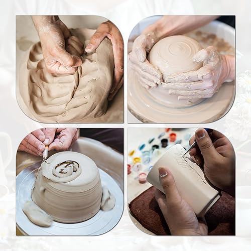 Miniatura 5 de Air Dry Clay Premium 10 lbs White All Natural - Ideal para principiantes a escultores avanzados, arcilla versátil para modelar bricolaje, sin talco