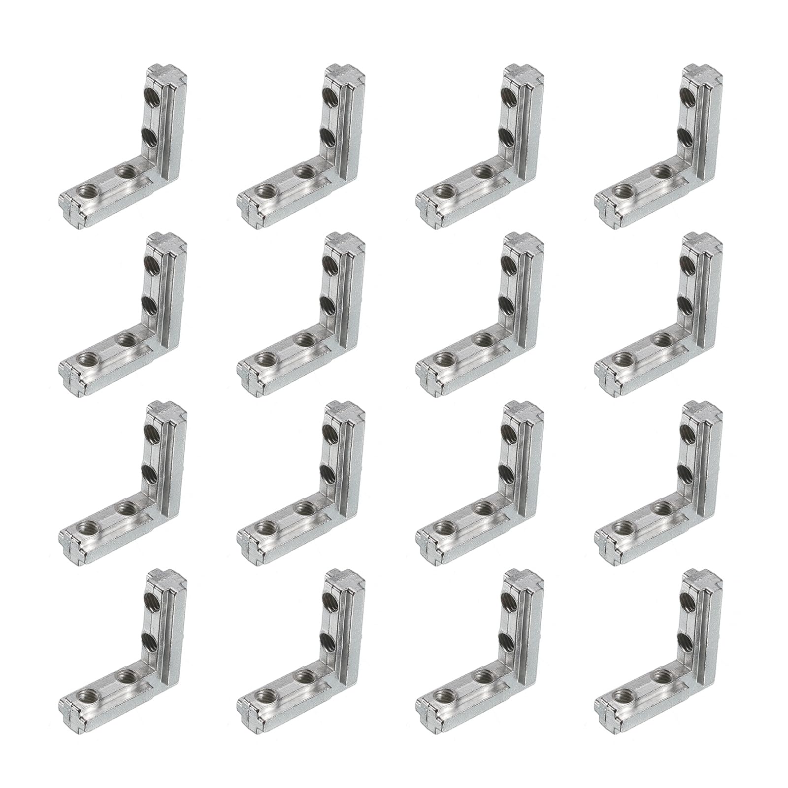 Connecteur d'angle intérieur 3030 L résout le jeu des châssis alu fente 8mm