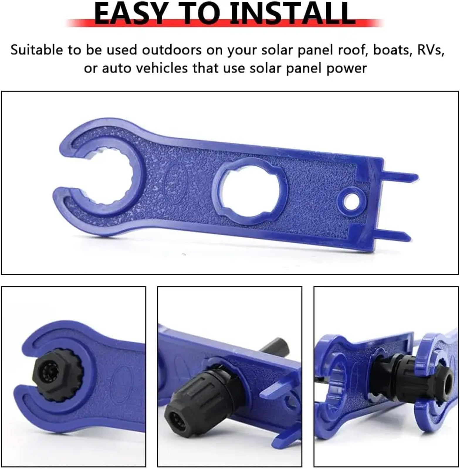 Złącze solarne (10AWG), 12 szt. złącza kabli do paneli słonecznych, adapter męski/żeński, IP68, 1000 V, 30 A, 10AWG, 12AWG, 14AWG, Waterpr, 6 szt