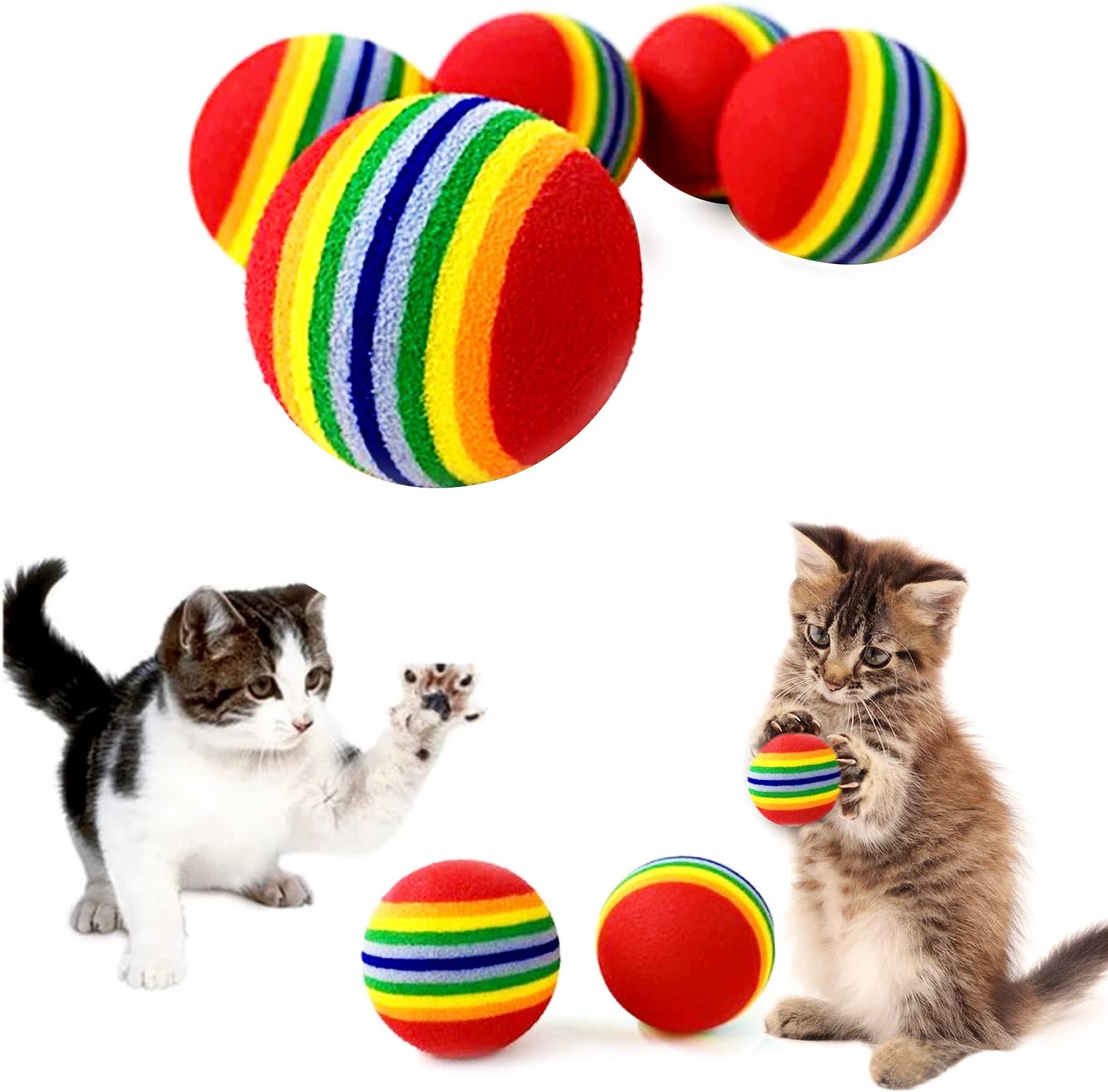 cat play balls