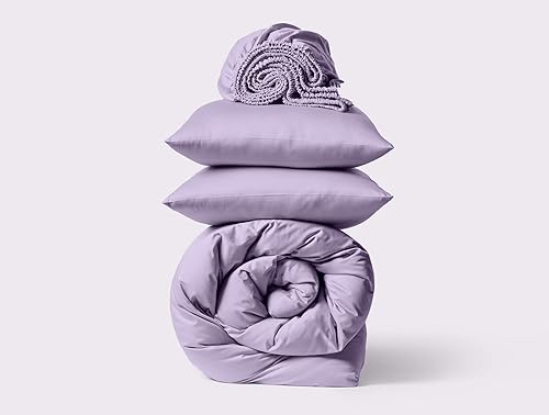 Miniatura 9 de Juego de funda de edredón, sábana bajera y fundas de almohada de 4 piezas, hecho de 100% algodón Giza de Dreams Giza, edredón de almohada, sábana