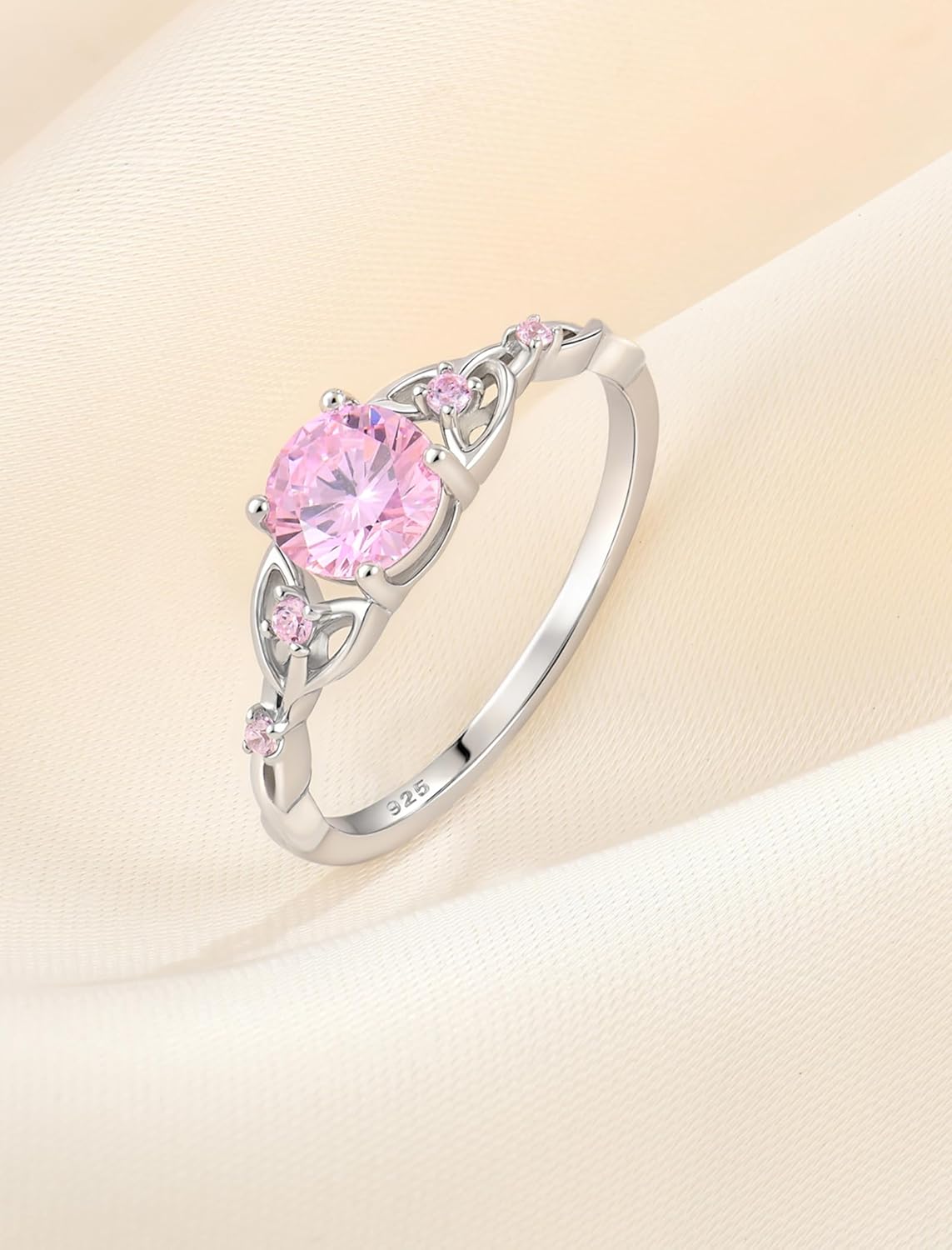 Celtic Knot Ring for Women 925 Sterling Silver Promise Ring for Her - Image 4