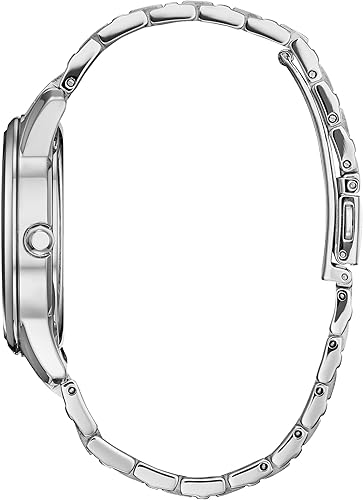 Miniatura 3 de Citizen Reloj Dancing Minnie Mouse Eco-Drive para mujer, tono plateadoazul , Moderno