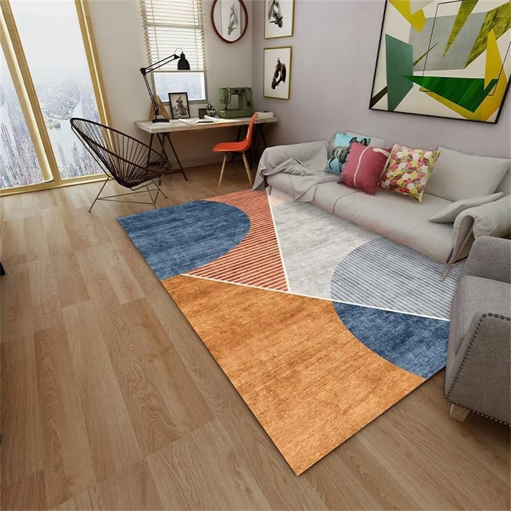 Tapis chambre d'enfant bleu moderne et doux pour le salon de bébé