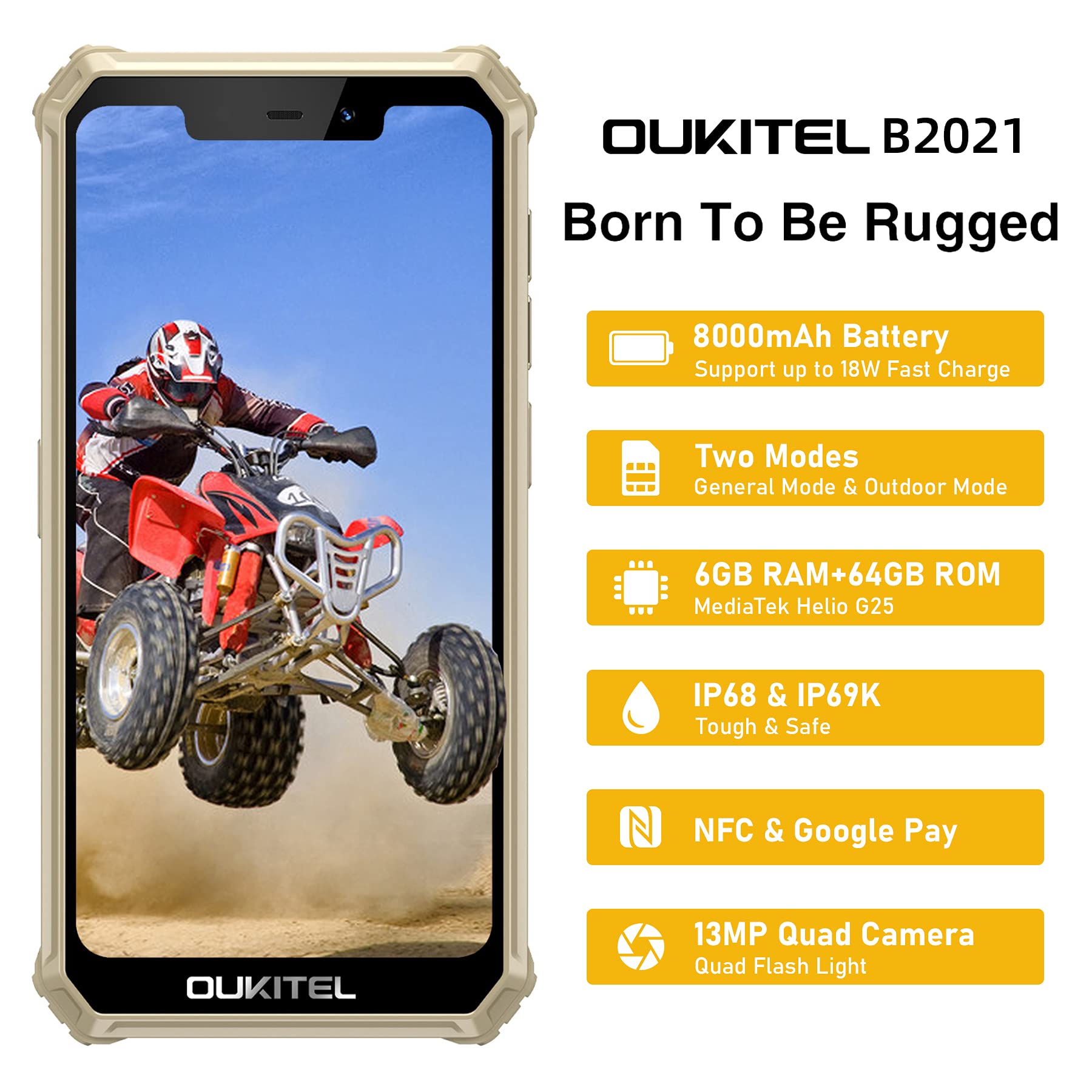 スマートフォン本体 ANDROID - OUKITEL FISO F150 Amazon.com: OUKITEL F150 - Teléfono inteligente resistente