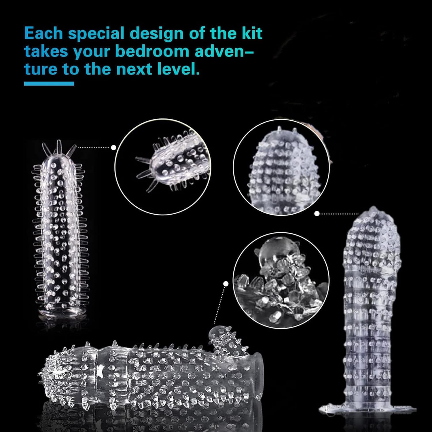 5 Designs Ultra - Standard Fit Condoms A New Experience with Your Partner