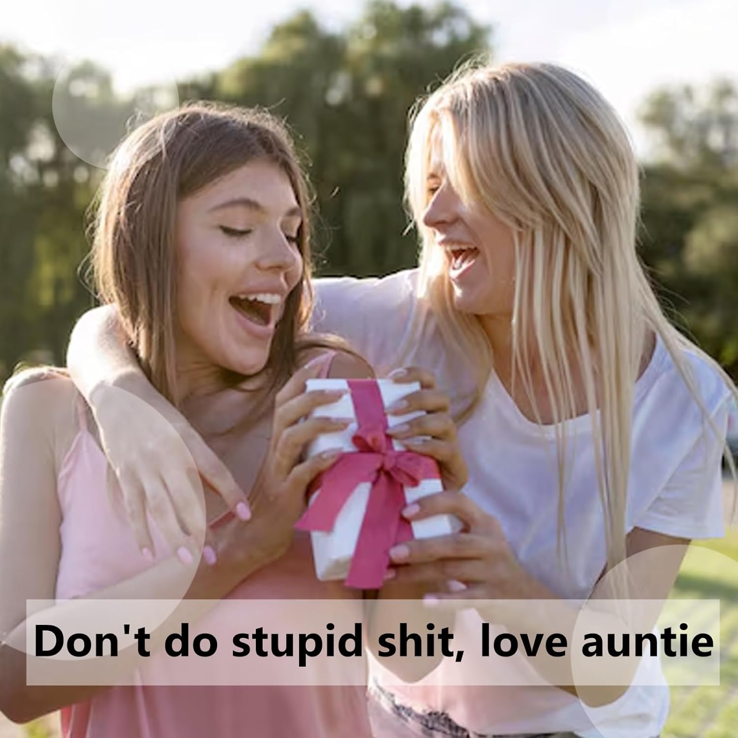 Ikacvb Niece Gifts From Auntie Aunt Funny Gifts For Niece Nephew Christmas Valentines Gift Funny Keychain Sweet 16 Birthday Gift For Girls Nephew Teens Stocking Stuffers - Image 3