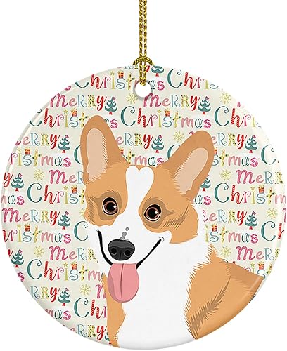 Miniatura 214 de Caroline's Treasures Adorno navideño de husky siberiano en blanco y negro #2 de cerámica para árbol de Navidad, decoración colgante para el hogar,