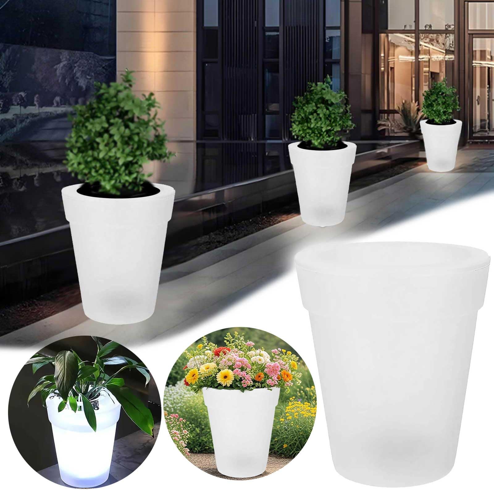 Durdiiy Vaso Per Fiori di Plastica Creativo a Spirale - Decorazione Moderna Per Tavolo e Casa Con Fiori Secchi (Bianco