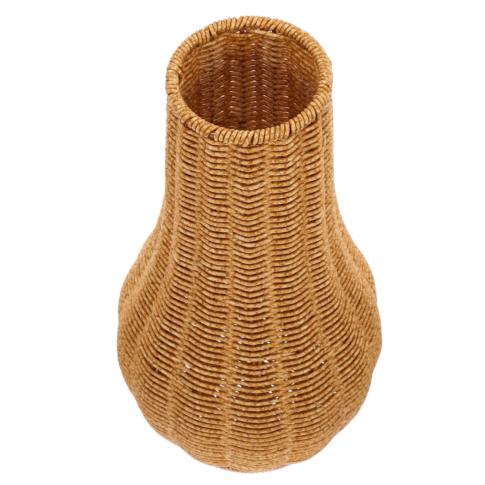 Vase à fleurs décoratif incassable plastique tressé pour sécuriser votre déco