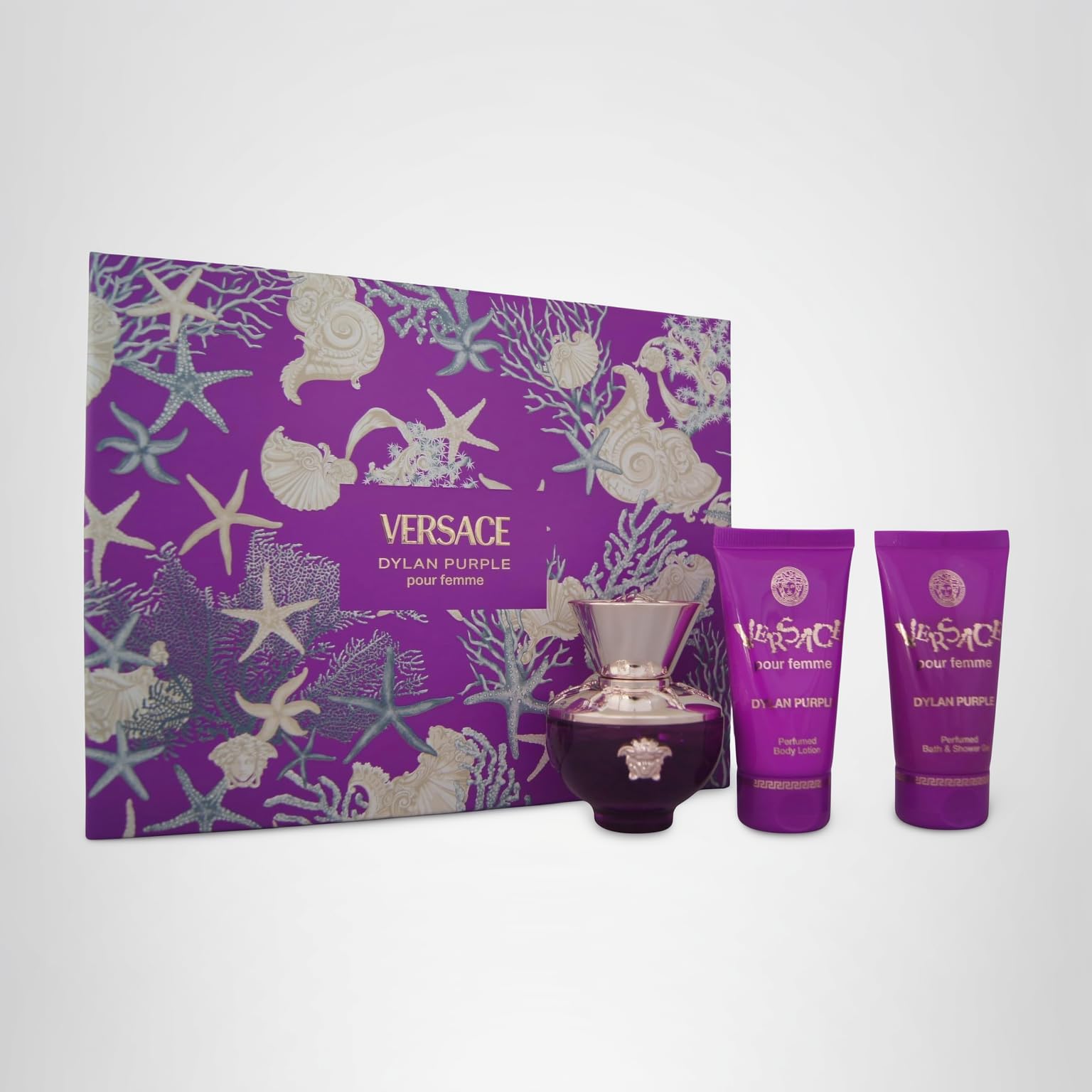 Dylan Purple by Versace for Women - 3 Pc Gift Set 1.7oz- EDP Spray