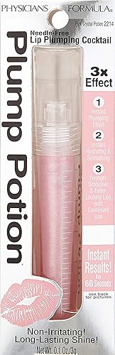 Miniatura 4 de Physicians Formula Plump Potion Extensión de color de cóctel para rellenar el labio sin agujas Pink Rose Potion 01 onzas