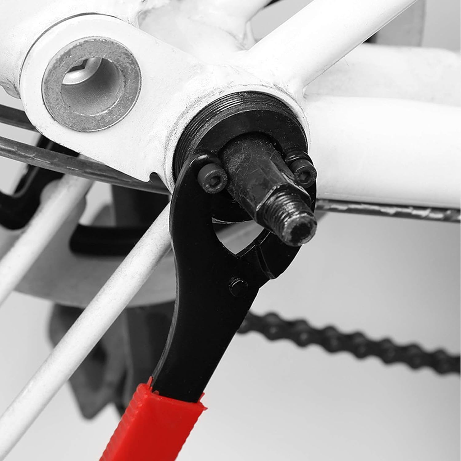 Bottom Bracket Tool, Strong Firm Steel Rubber Bottom Bracket Wrench Lightweight Practical Wrench Remover for Cycling Repairment Repair Hardware Tools