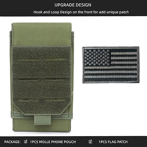 Miniatura 9 de Funda táctica universal negra Molle impermeable para iPhone 13 Pro Max12 Pro Max11 Pro MaxXS Max Less 6.7 pulgadas (compatible con OtterboxSurvivor