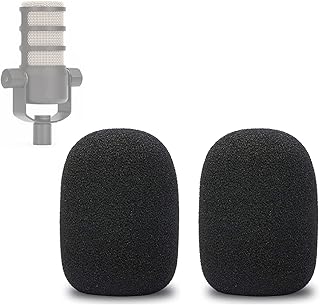 2Pcs Pop Filter, Microphone Cover, Pop Filter for Microphone, Mic Cover, Windscreen Foam Cover, Windscreen Pop Filter for Condenser Studio Microphone (Black)