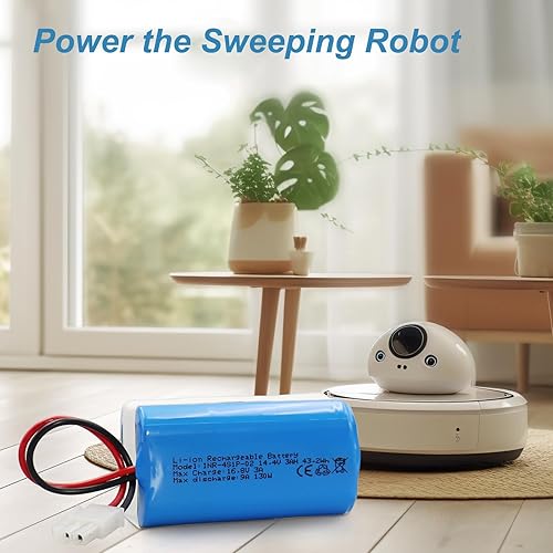 Miniatura 9 de KBT - Batería de repuesto para aspiradora de 14,4 V, 3000 mAh, gran capacidad, compatible con Ecovacs Deebot N79, N79S, 500, DN622 y Eufy RoboVac