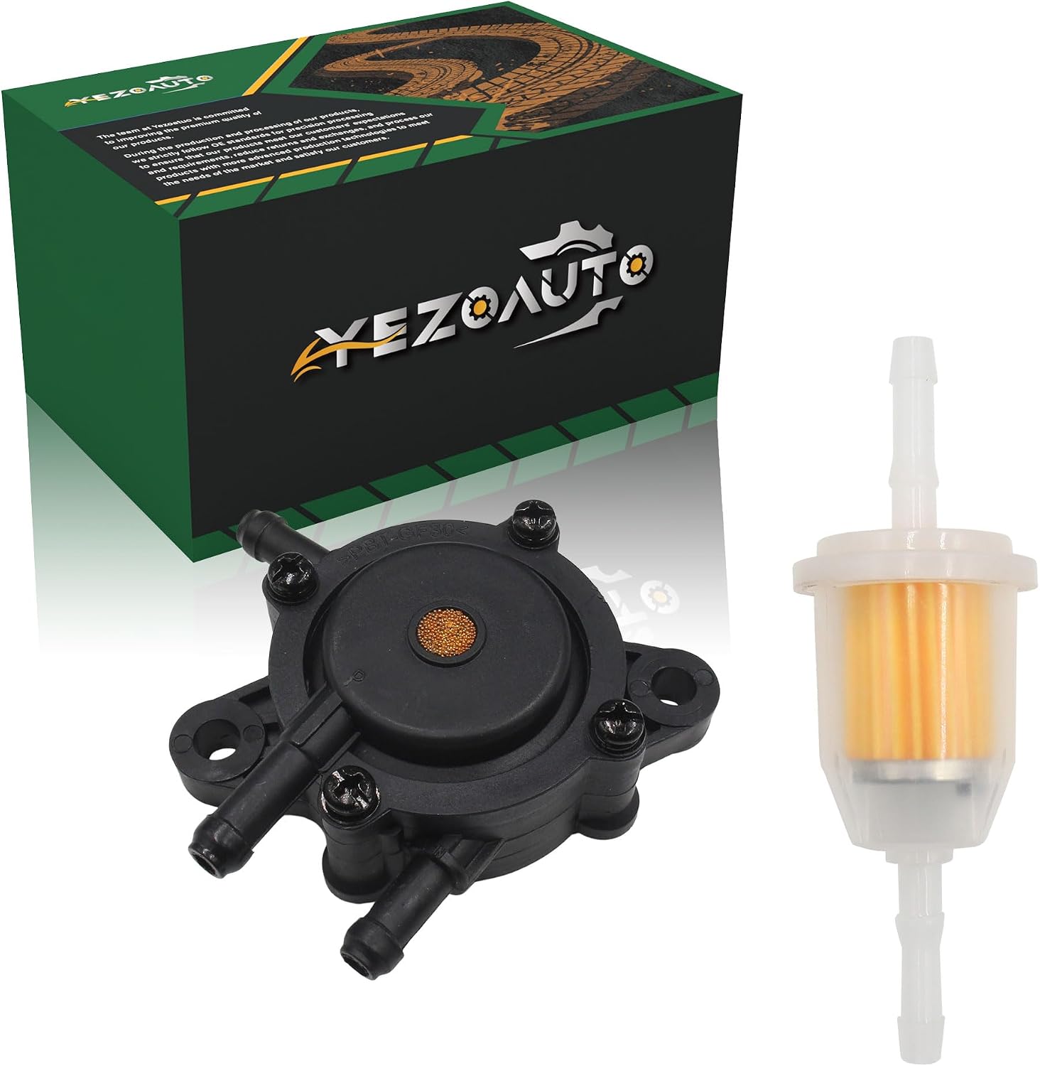 Fuel Pump for Honda GC135 GC160 GC190 GX610 GX620 GX670 GXV610 GXV620 GXV670 GXV100 GXV50 GXV390 Replaces 16700-Z0J-003 16700-ZL8-013 (1/4" fuel line)
