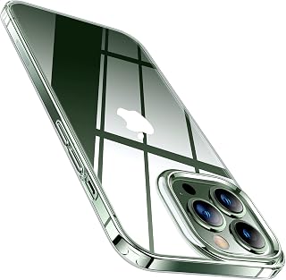 TORRAS Crystal Clear iPhone 13 Pro Case 6.1'' [Long Lasting Clarity] [Shock-Absorbing] Slim Soft TPU Silicone Cover Transparent Phone Case for iPhone 13 Pro 5G, Flawless Clear