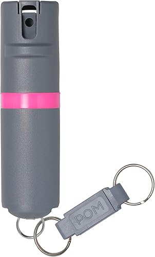 POM - Gas pimienta de autodefensa en espay con tapa abatible Oleoresin capsicum (OC) de máxima fuerza diseño táctico compacto y seguro rápida