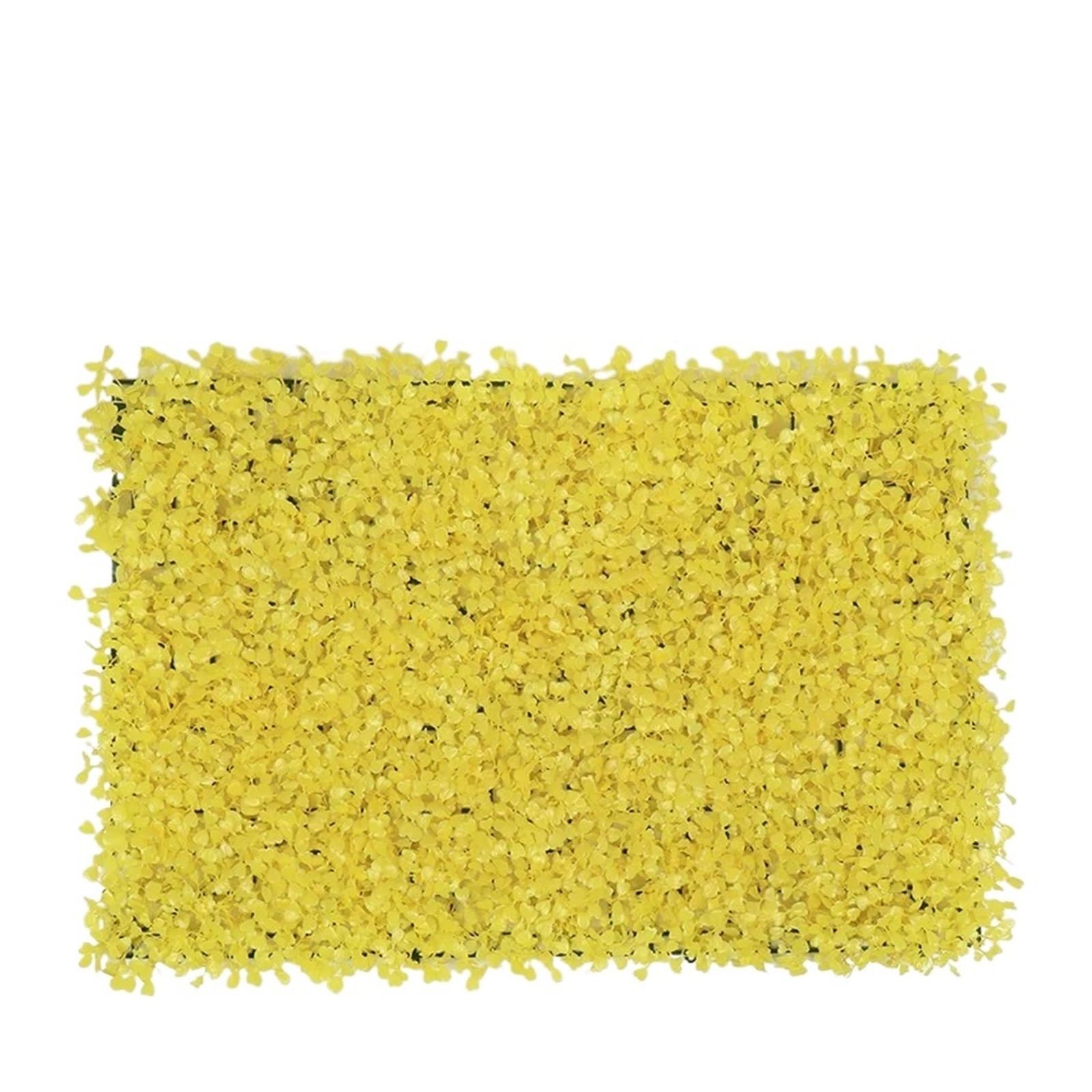 DFGRGRV Artificial Turf 1PC Lawn Decoration 40X60cm Artificial Milan Grass Carpet Turf Simulation Plastic Plants Lawn Hotel Home Wedding Background Wall(Yellow)