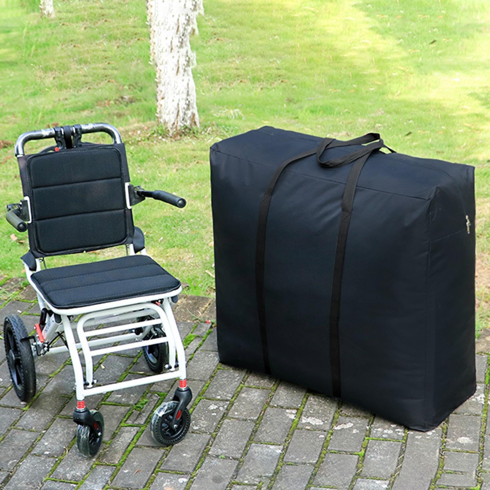 Borsa da Viaggio per Deambulatore Pieghevole, Compatta, in Tessuto Oxford, Impermeabile, Portatile, per Viaggi E Gite, Lunghezza 76 Cm