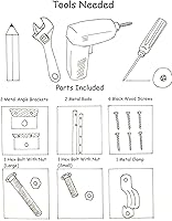 Vista 5 de Soporte telescópico ajustable para puerta de acero – Se extiende hasta 6 pies – Kit de puerta anti hundimiento para puertas de madera de patio al