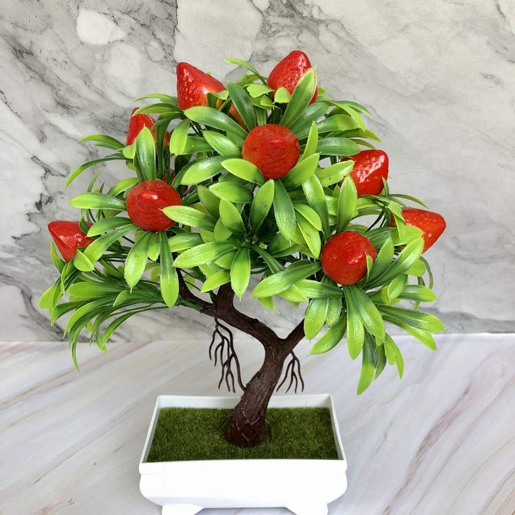 Amazon.de: YMZ Knstliche Blume Erdbeere Bonsai, Topf Bhne Garten Haus  Party Hochzeit Dekor Geschenk