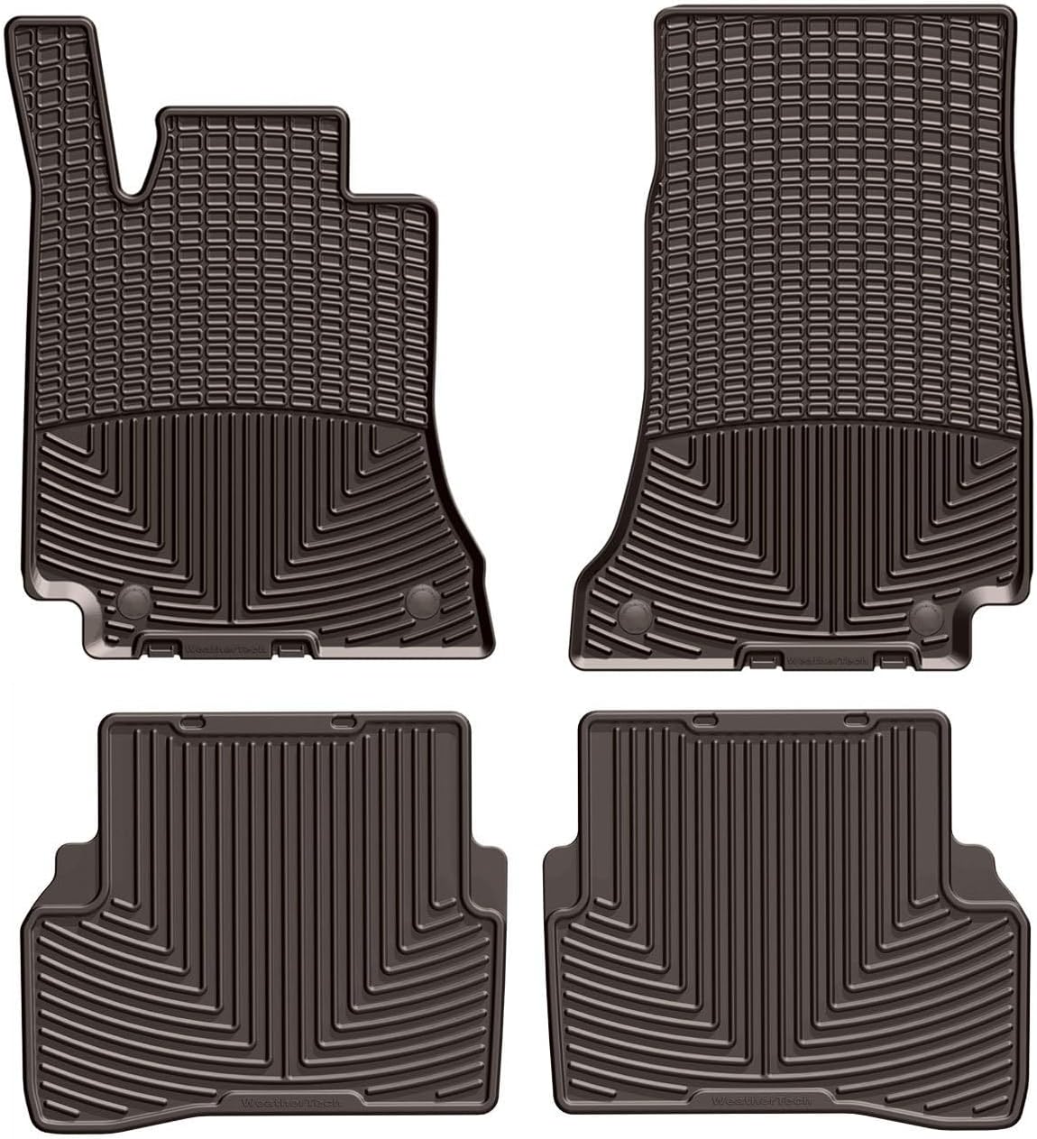 WeatherTech All-Weather Floor Mats for Mercedes C-Class, AMG C 63 S Sedan, AMG E 43-1st & 2nd Row (W429-W432), Black