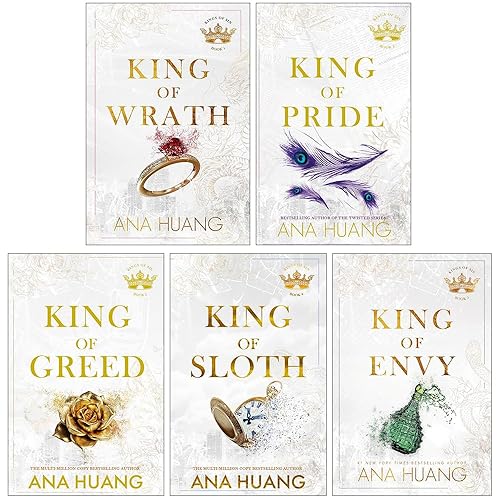 Kings of Sin Series 5 Books Collection Set By Ana Huang (King of Wrath, King of Pride, King of Greed, King of Sloth & King of Envy) - Paperback