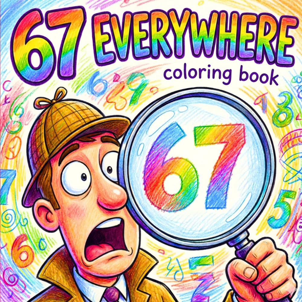 Everywhere 67 Coloring Book: A Viral Brainrot Adventure Featuring the Trending Six Seven Meme, Gen Alpha Humor, and Funny Internet Art for Teens & Adults (Social Media Edition)