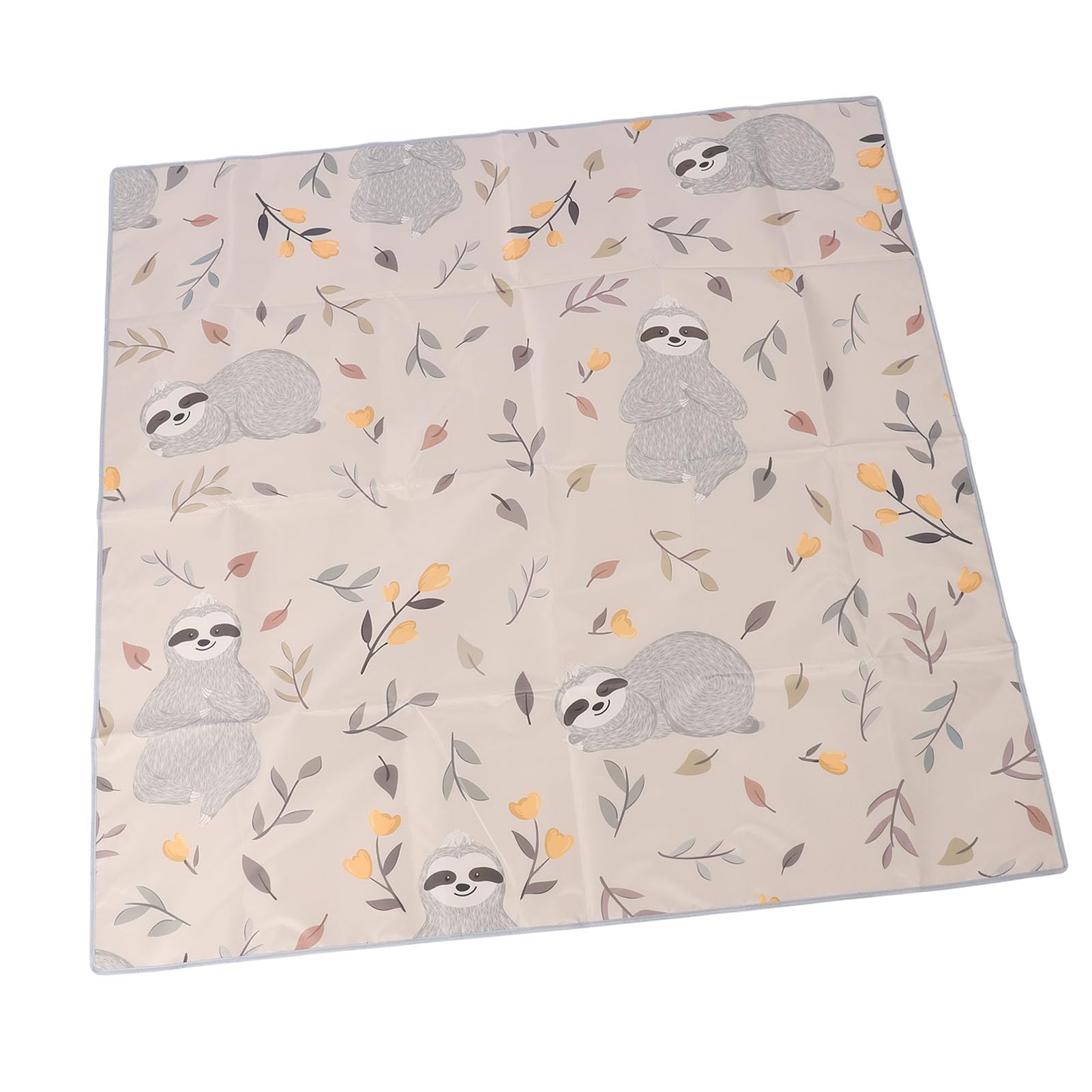 FTVOGUE Mata do Rozlania Dziecka, Antypoślizgowa Tkanina Oxford Pod matę do Wysokiego Krzesła, Przenośna Mata Zabawy 130x130 Cm Użytku w Domu i na Pikniku
