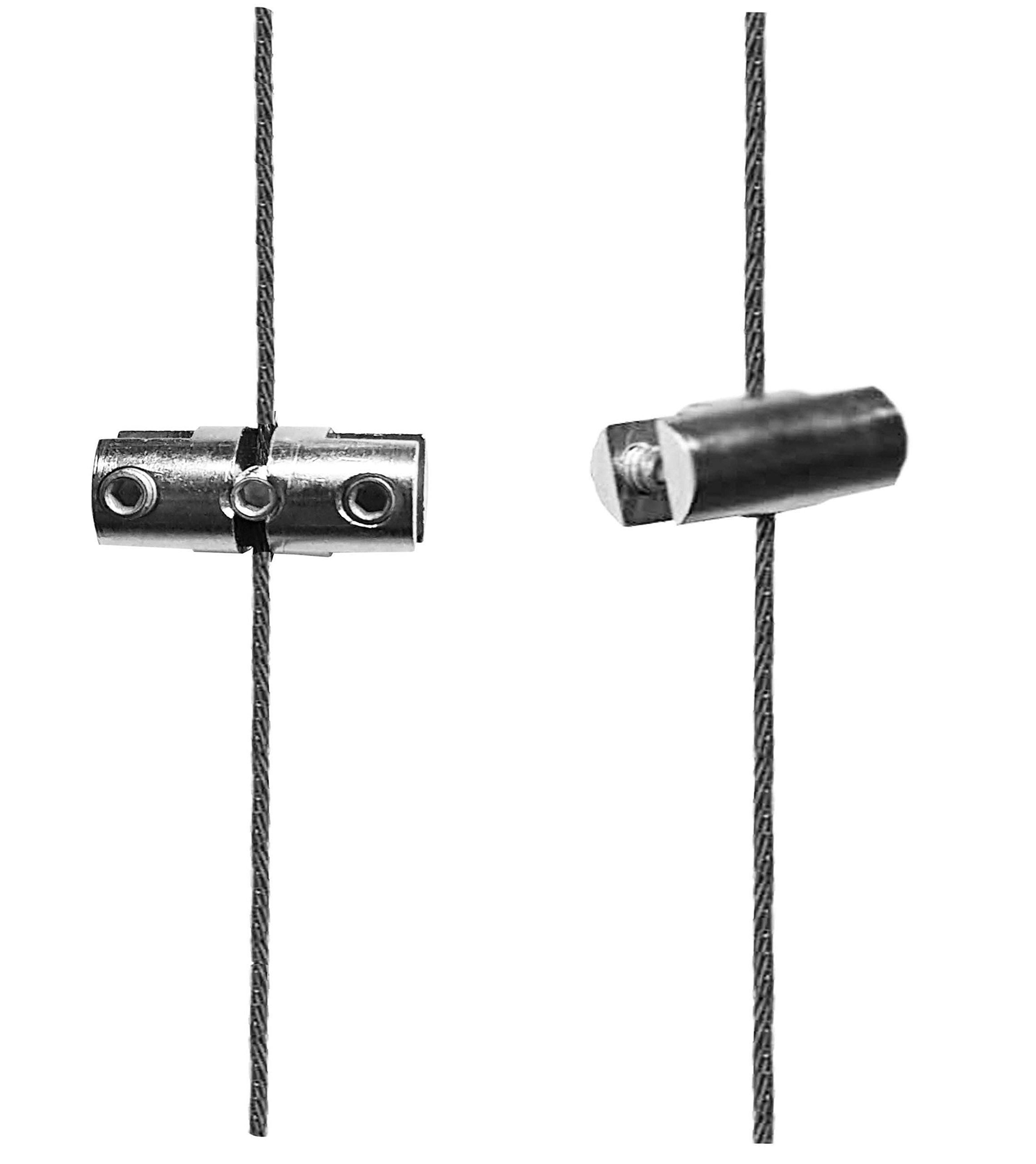 Ceiling to Floor Cable Fixing Wire Rope Easy Access Pocket Cable Display System (Panel Support Double)