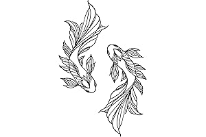 Metal Feng Shui Koi Fish Wall Art for Harmony and Prosperity