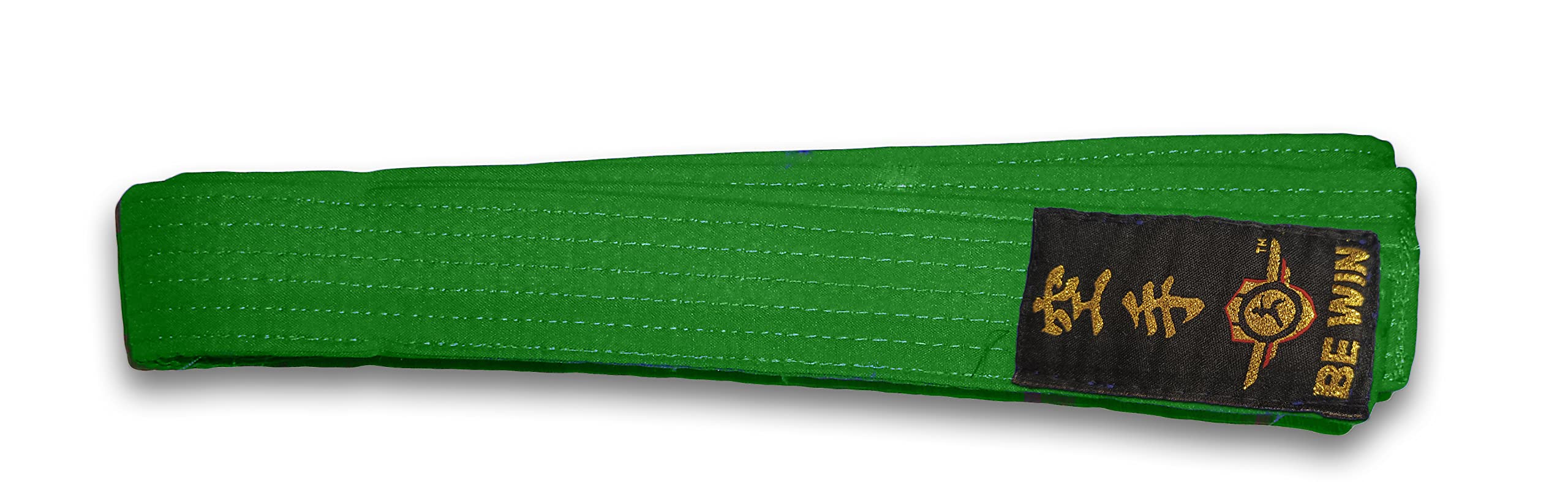 Be Win Poleyster Martial Art Karate Grading Belt 2.5 Meter Lenght (Orange & Green) 1