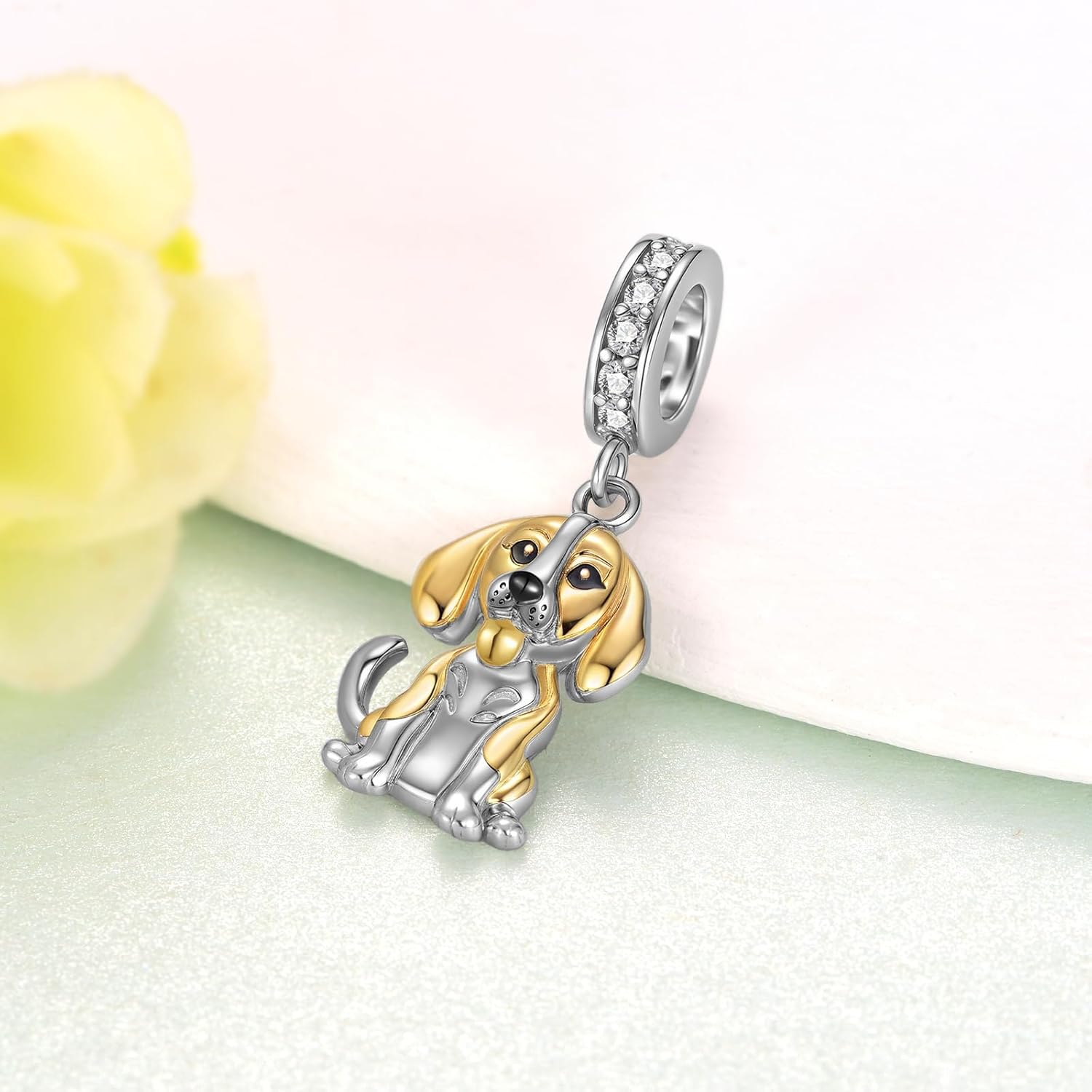 Beagle Charm Sterling Silver Beagle Gifts Dog Jewelry Gifts for Women - Image 2