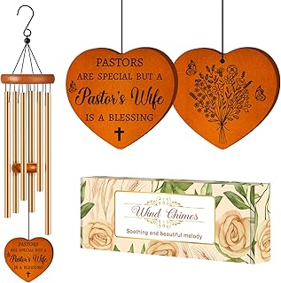 Pastor's Wife Appreciation Gifts, Thank You Gift Wind Chimes, Religious,Christian,Birthday,Christmas,Appreciation Day Gifts Presents for Pastor Wife