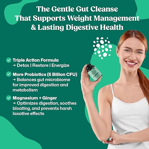 Miniatura 3 de ColonBroom GLP-1 Suplemento de control de peso (60 unidades) y limpieza de colon y limpieza de desintoxicación de 15 días para controlar el peso con