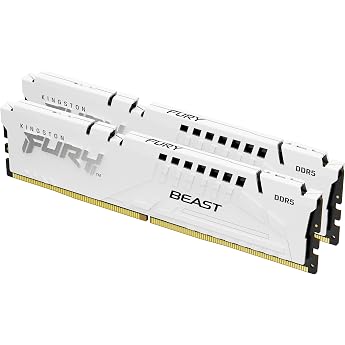 Kingston FURY Beast KF560C30BWEK2-32 DDR5 32GB (2x16GB) 6000MT/s CL30 DIMM Desktop Gaming Memory Kit with 2 AMD EXPO and Inte