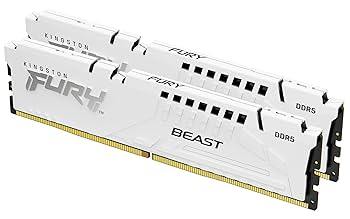 Kingston FURY Beast White DDR5 64GB (2x32GB) 6400MT/s CL32